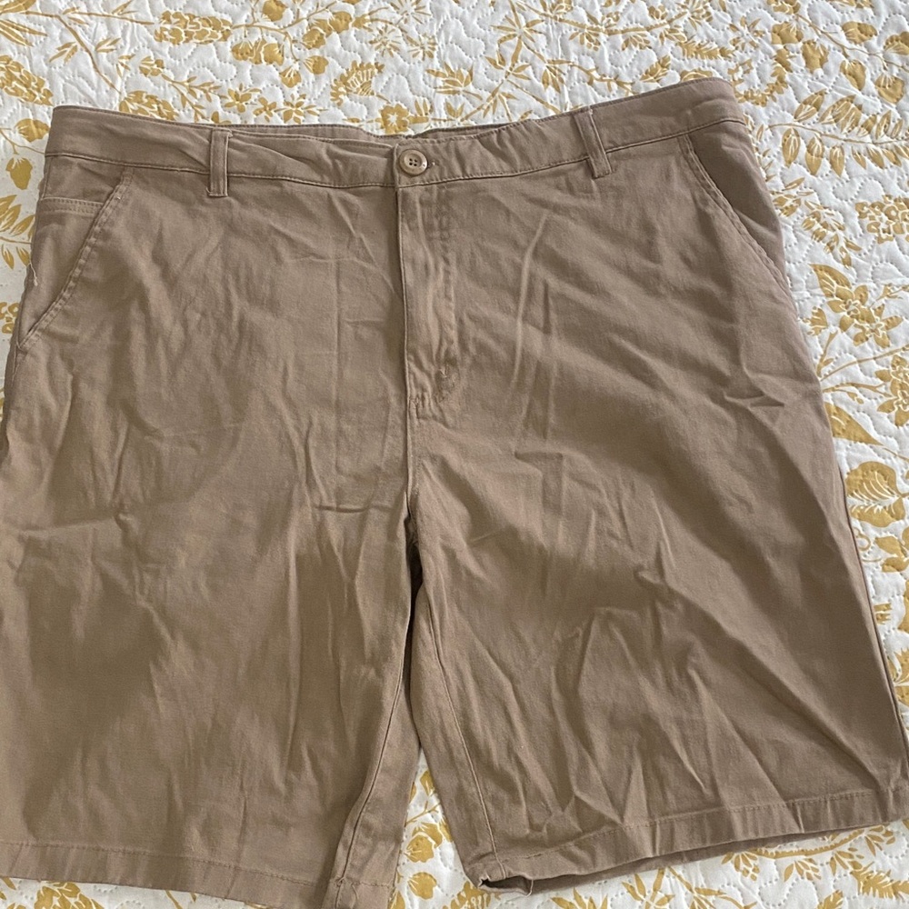 Galaxy By Harvic Men's Brown Flat Front Shorts